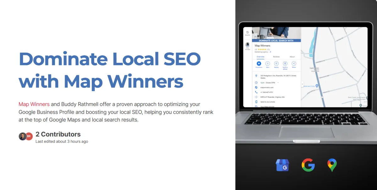 Dominate local seo, map winners, business growth, map winners services, google maps