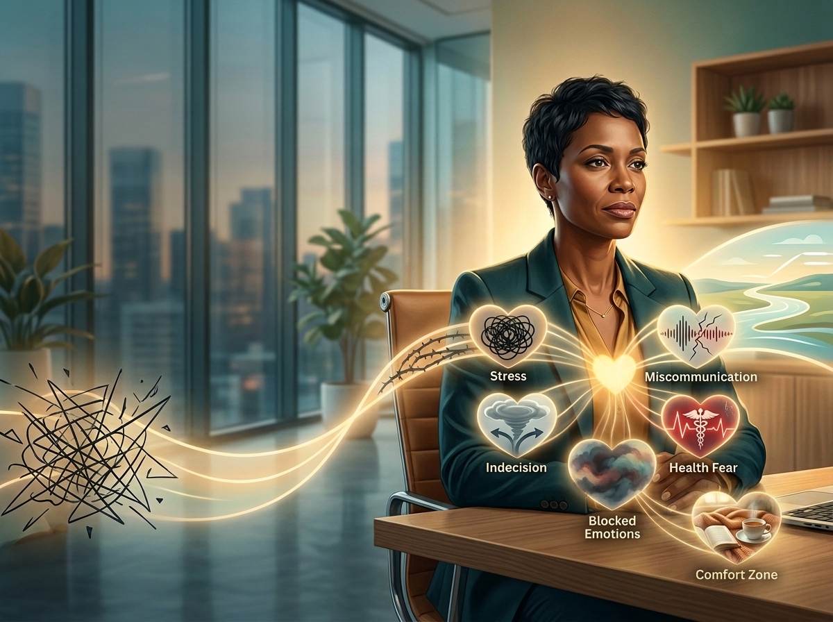 The 6 Heart Blocks Keeping You Stuck: Why Life Feels Heavy Even When You’re Doing Everything Right