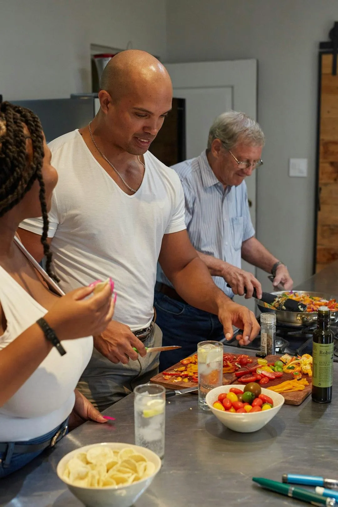 cooking class at a restaurant