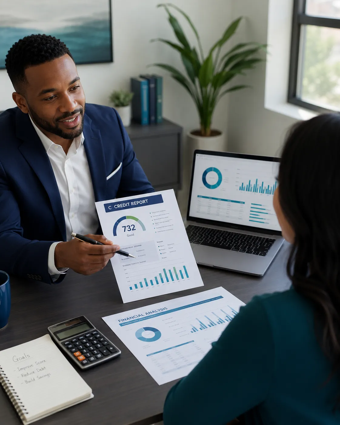 Credit Report Consultation with Score 732