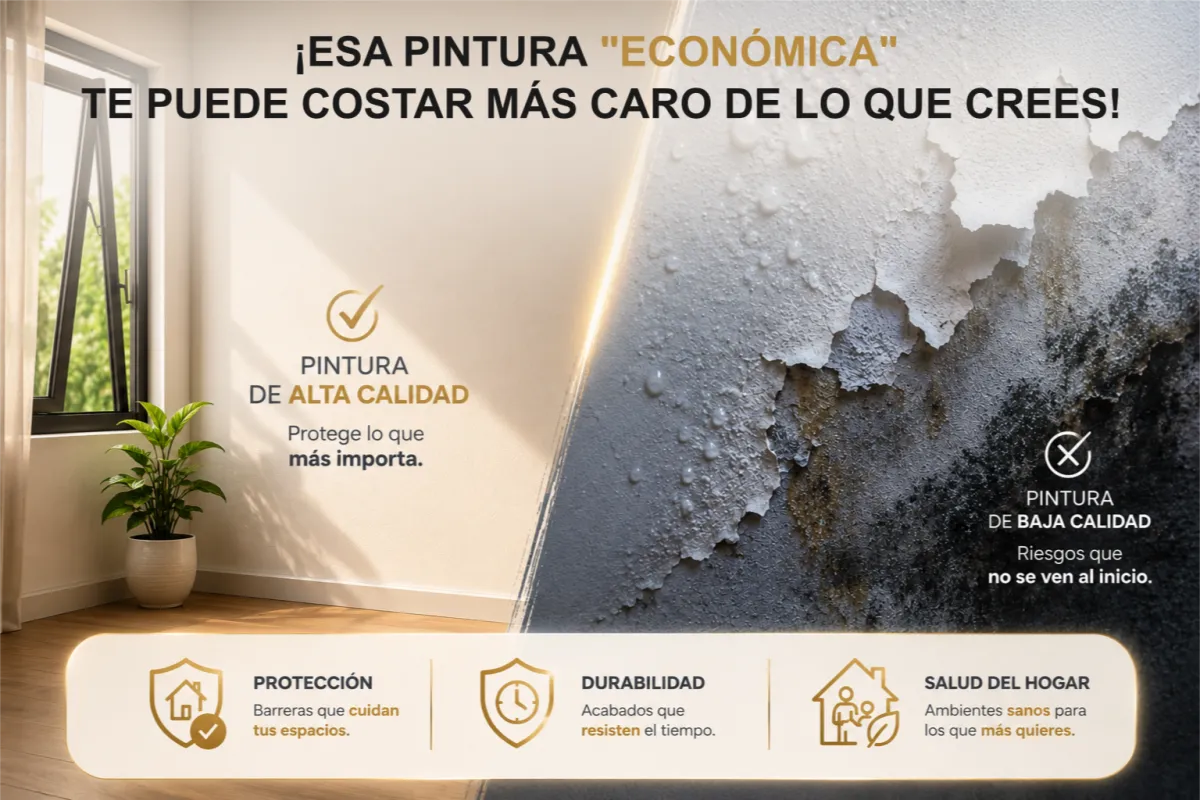 Comparación de pintura