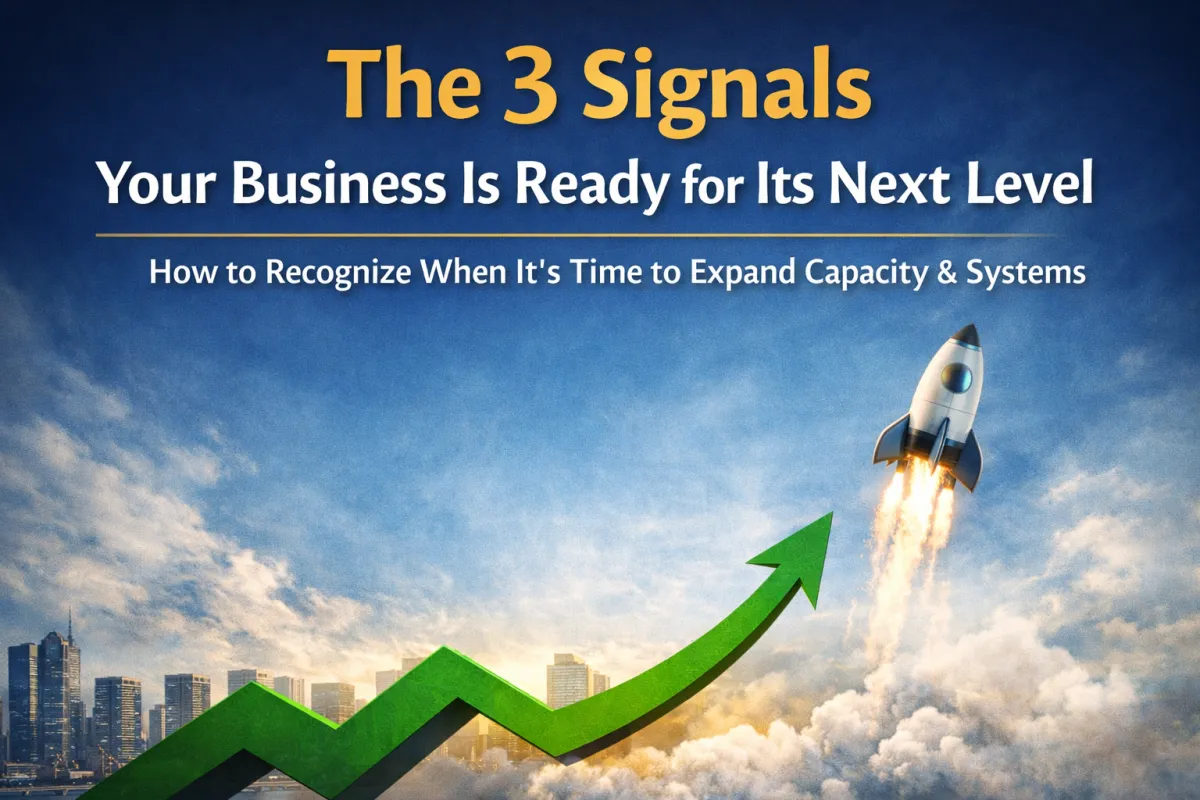 The 3 Signals Your Business Is Ready for Its Next Level