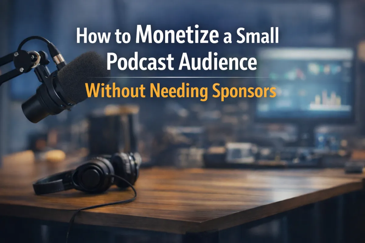 How to Monetize a Small Podcast Audience Without Needing Sponsors