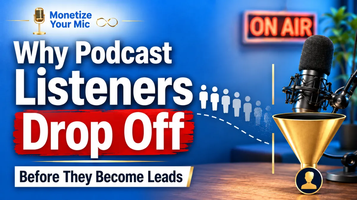 Why Podcast Listeners Drop Off Before They Become Leads