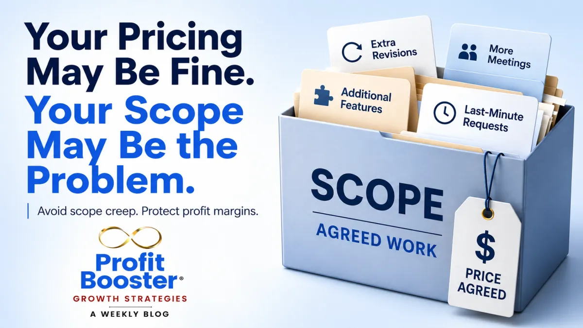 Your Pricing May Be Fine. Your Scope May Be the Problem.