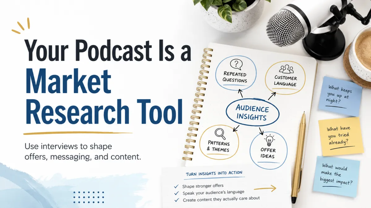Your Podcast Is a Market Research Tool You Are Probably Ignoring