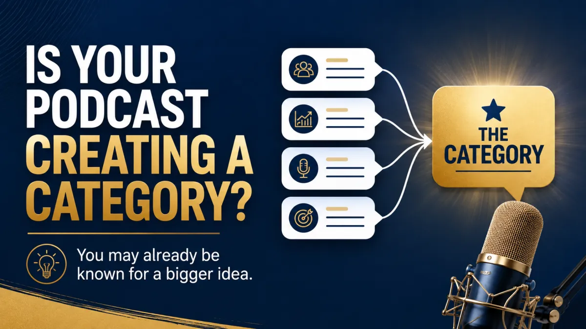 Your Podcast May Be Creating a Category You Have Not Named Yet