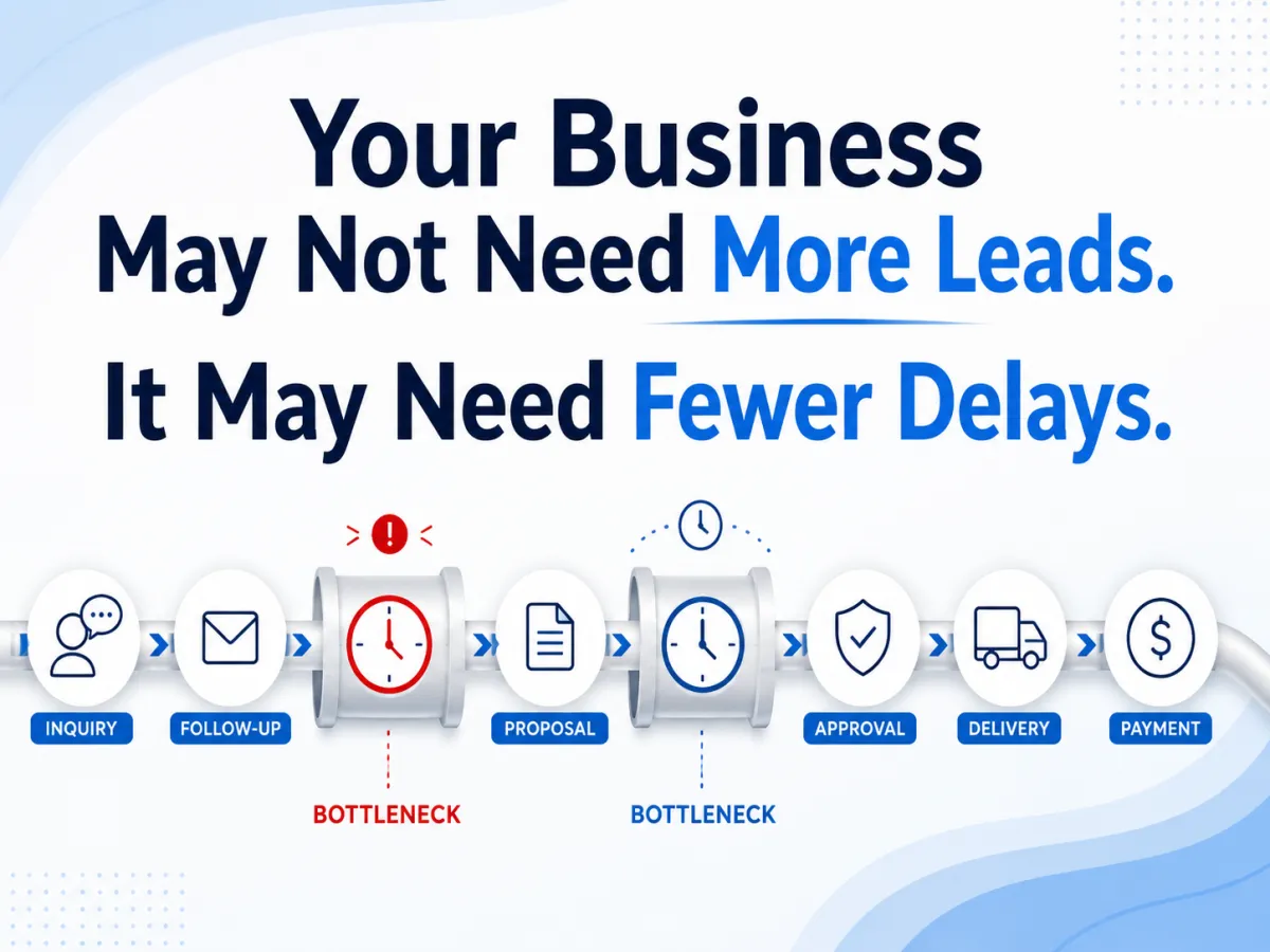 Your Business May Not Need More Leads. It May Need Fewer Delays. | Infinite Profit