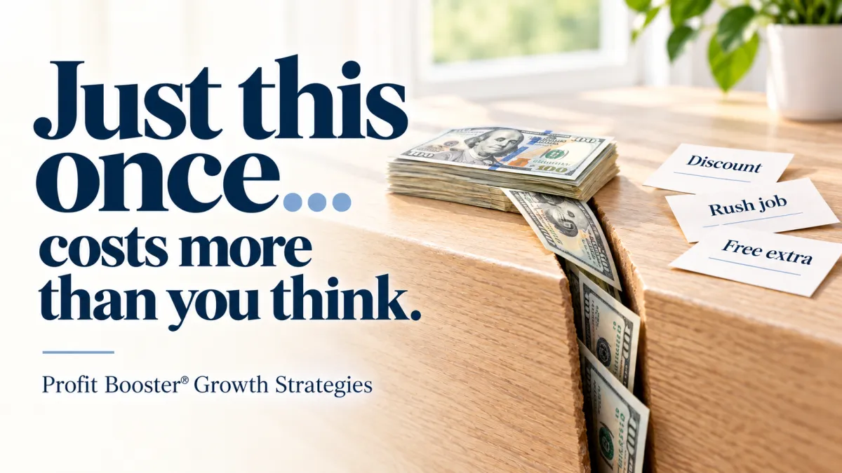 The margin problem hiding in “just this once” decisions | Infinite Profit