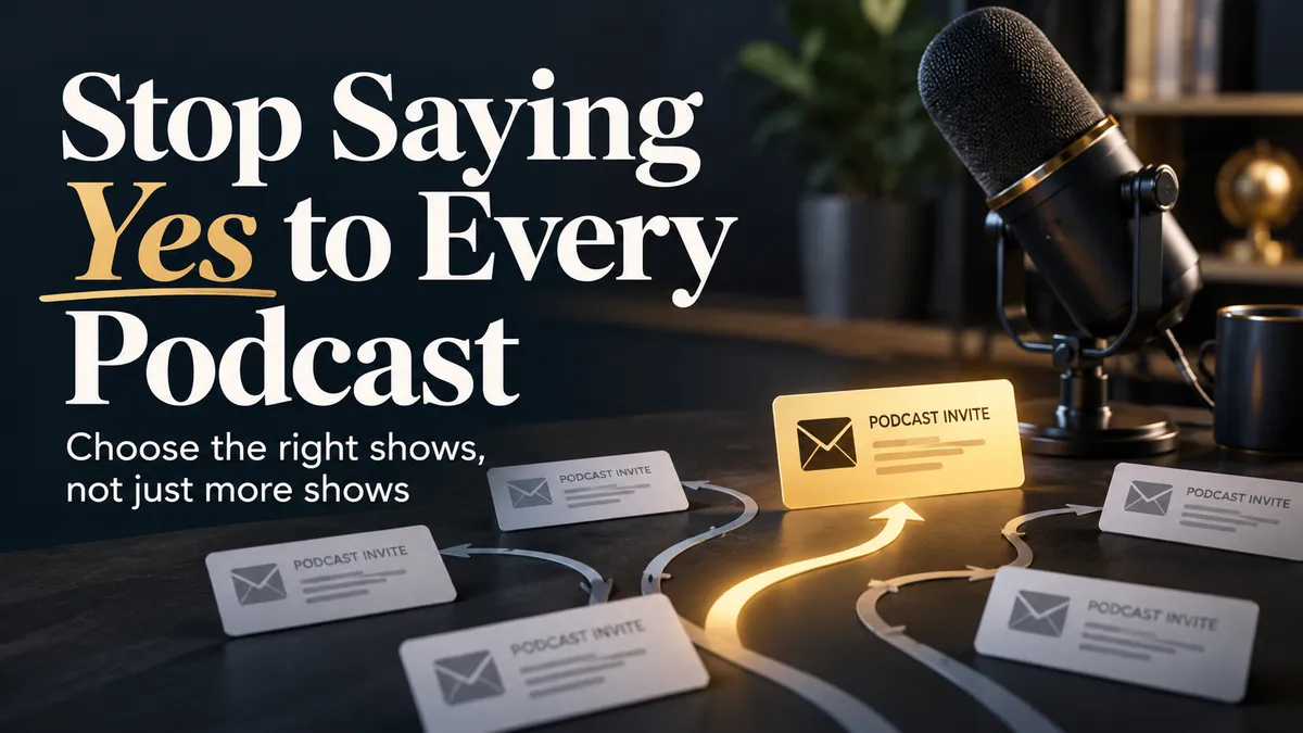 Your Podcast Guest Strategy Should Not Be “Say Yes to Everything”