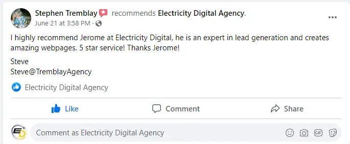 Review from Stephen Tremblay,  Tremblay Agency LLC