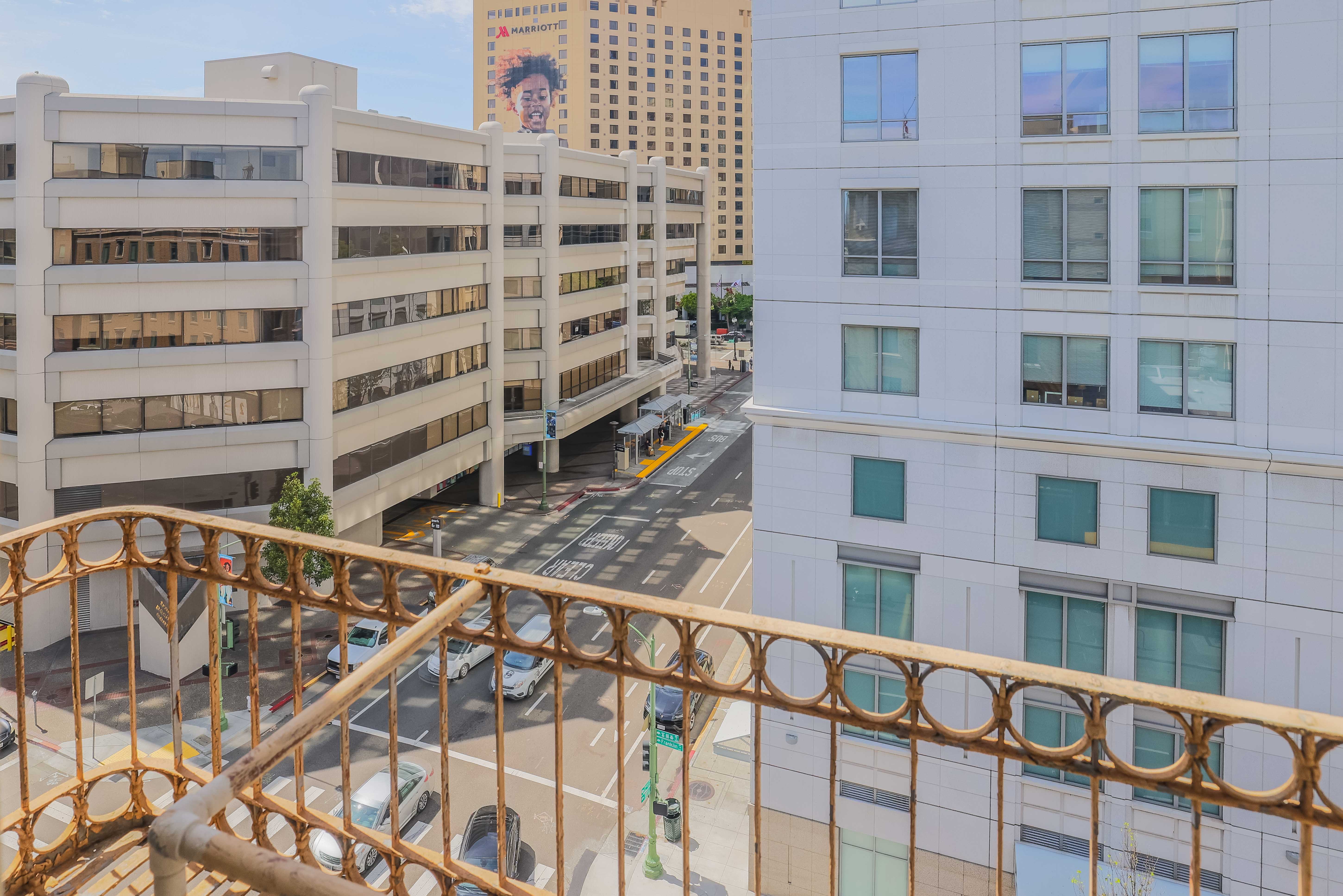 View outside apartment balcony