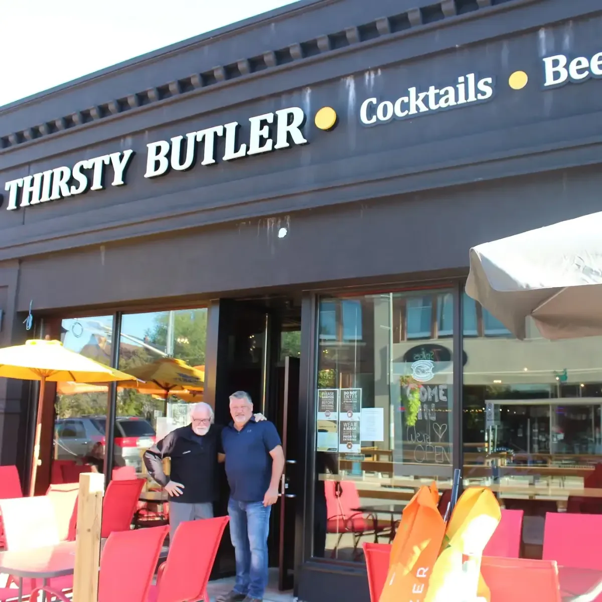 Owners of The Thirsty Butler - Danny Gobbo (L) and Jeff Bourque (R)