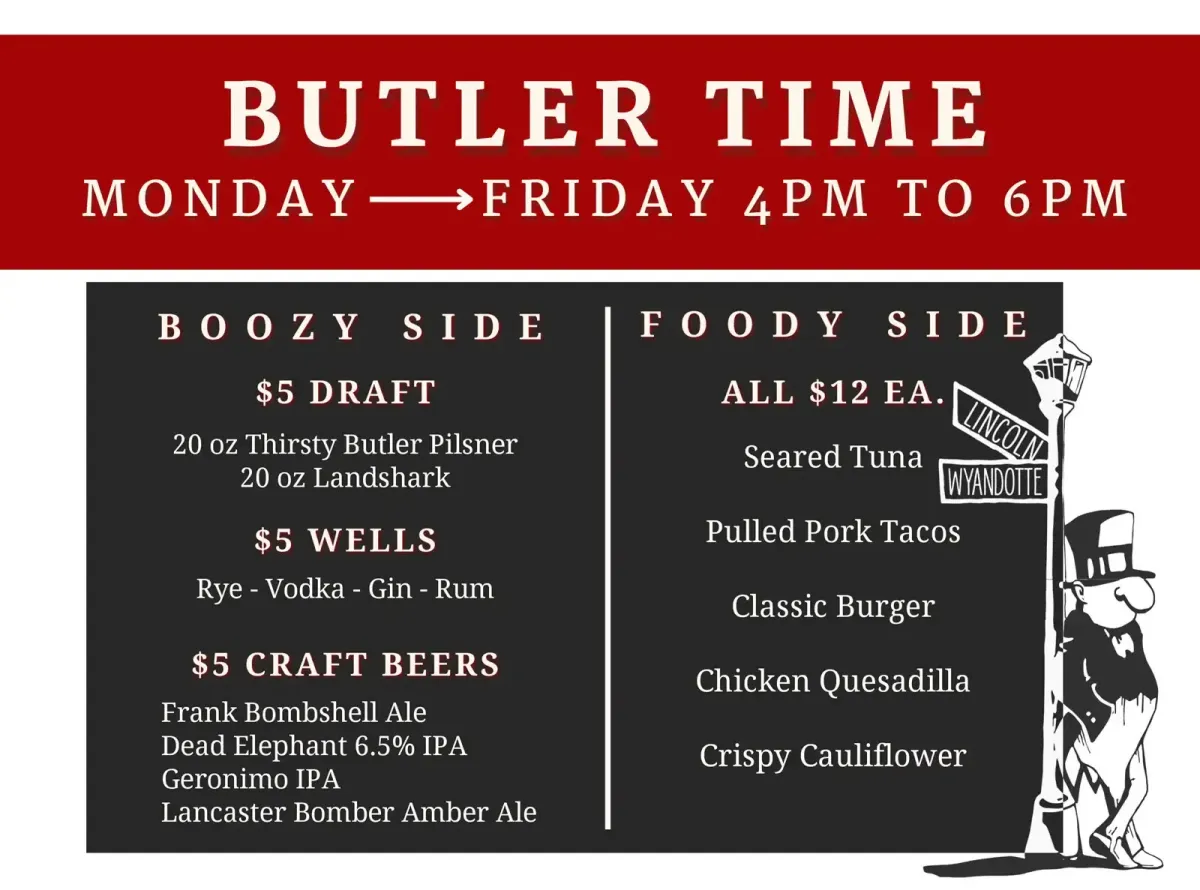 Thirsty Butler - Butler Time Pricing