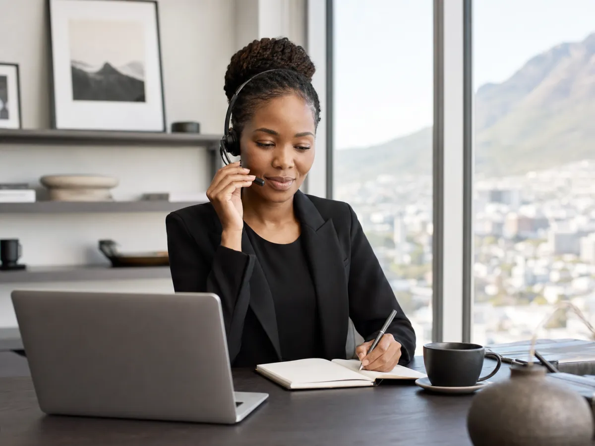South African remote professional supporting HVAC calls and scheduling