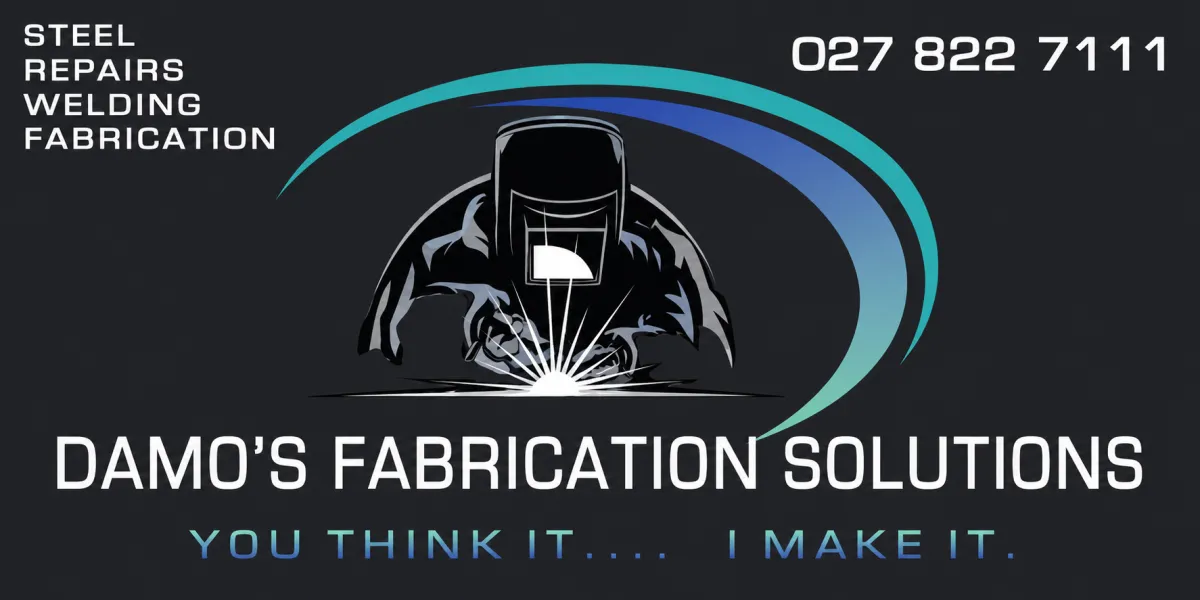 Damo’s Fabrication Solutions logo Feilding welding and fabrication