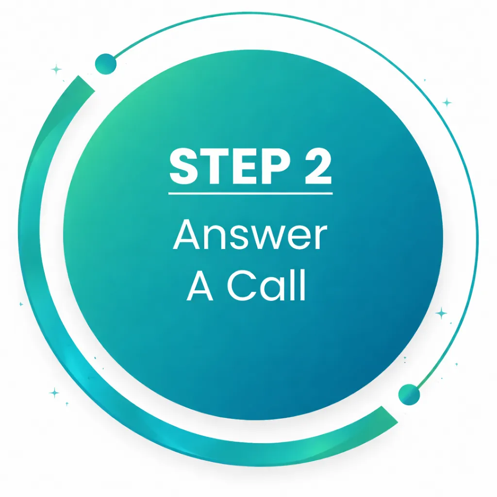 step 2 answer a call