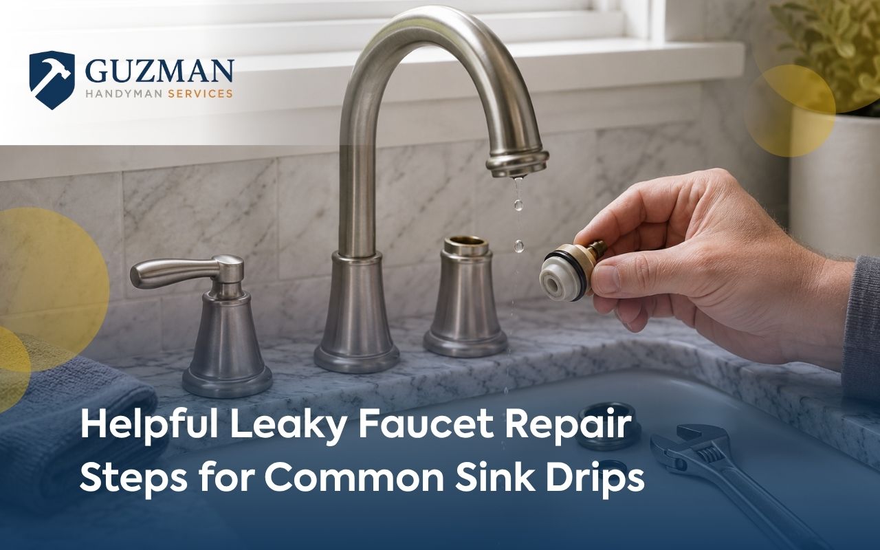 Simple leaky faucet repair steps with basic tools