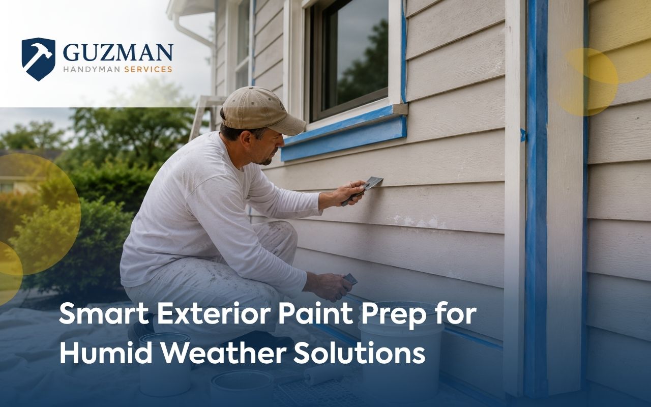  Exterior paint prep for humid weather on a home exterior