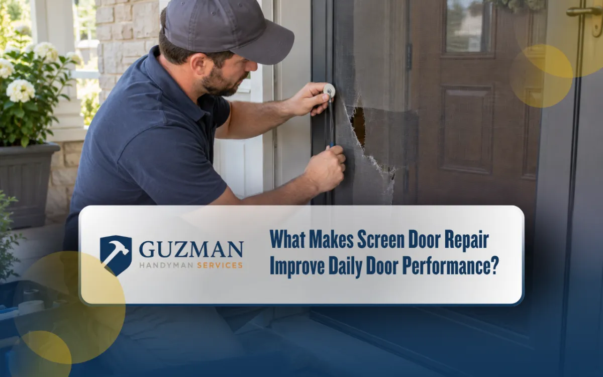 What Makes Screen Door Repair Improve Daily Door Performance?