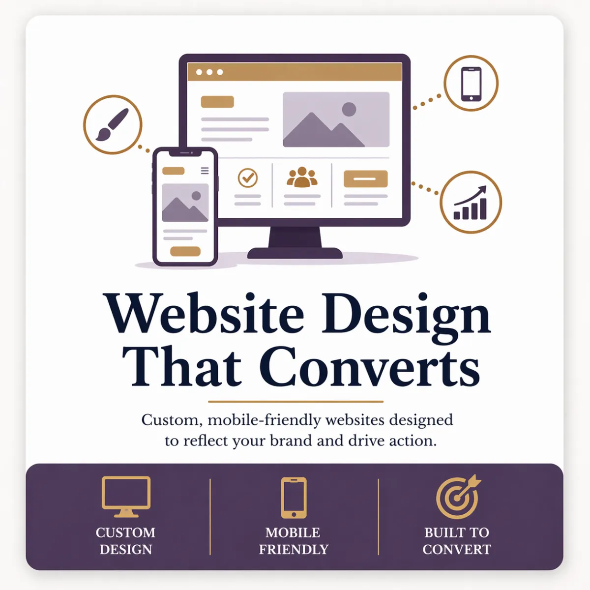 Conversion-focused website design for small businesses built to improve user experience and drive more leads and sales