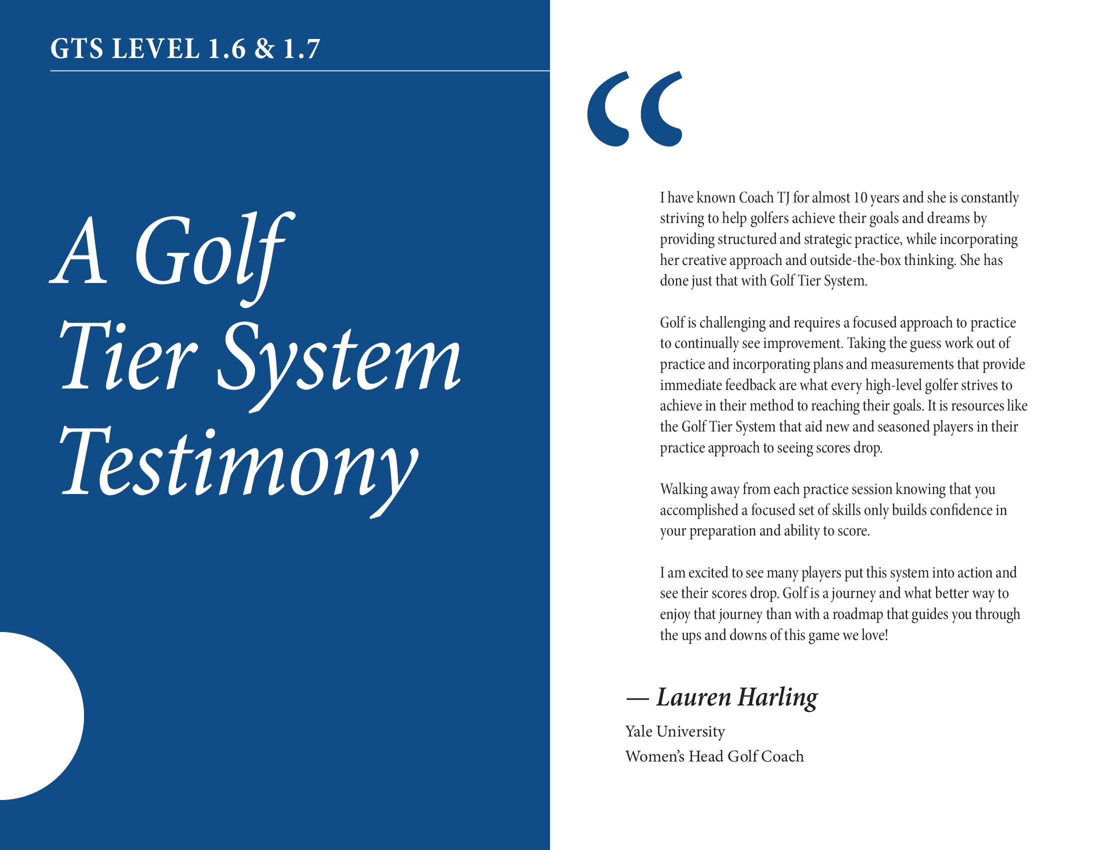 golf student success story Vancouver BC academy