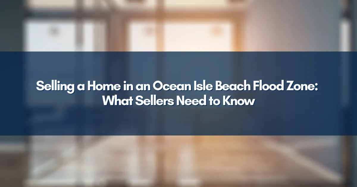 Elevated coastal home in Ocean Isle Beach NC flood zone