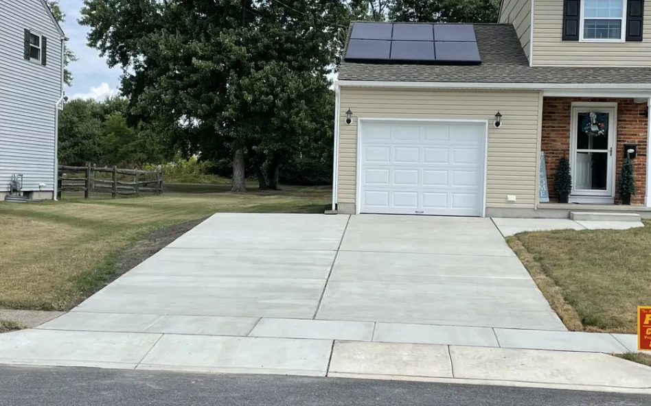 Cherry Hill Concrete builds and installs driveways.