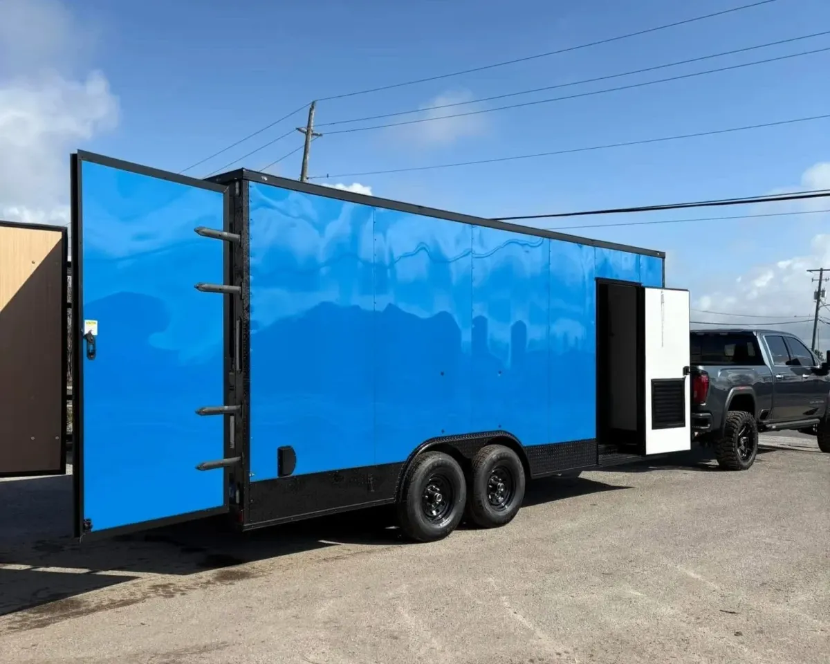 Custom spray foam insulation rig trailer built in Panama City, FL for contractors by Spray Tech Services