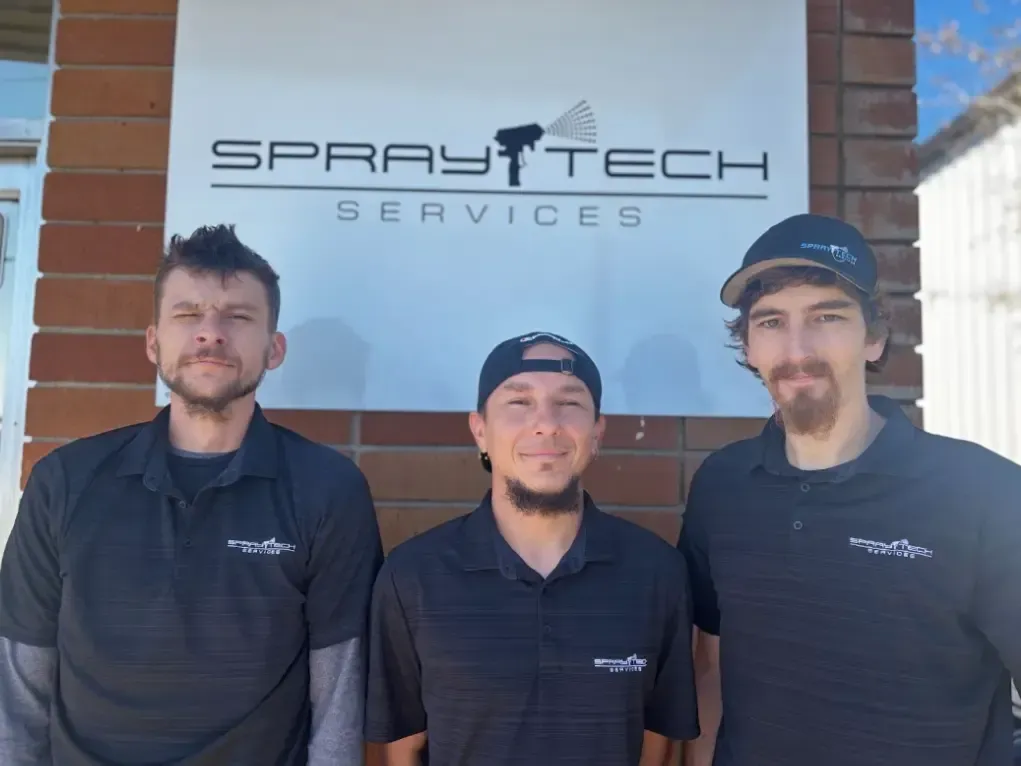 Spray Tech Services technicians Cody, Alex, and Mac bring expert spray foam knowledge to clients in Panama City, FL