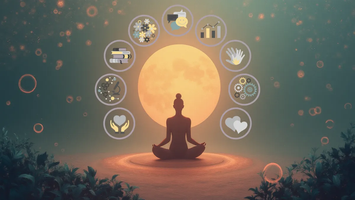 a group of people doing yoga in a park