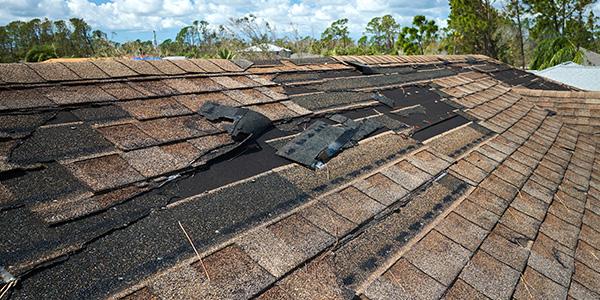 damage house roof before image