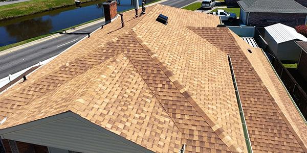 repaired house roof after image