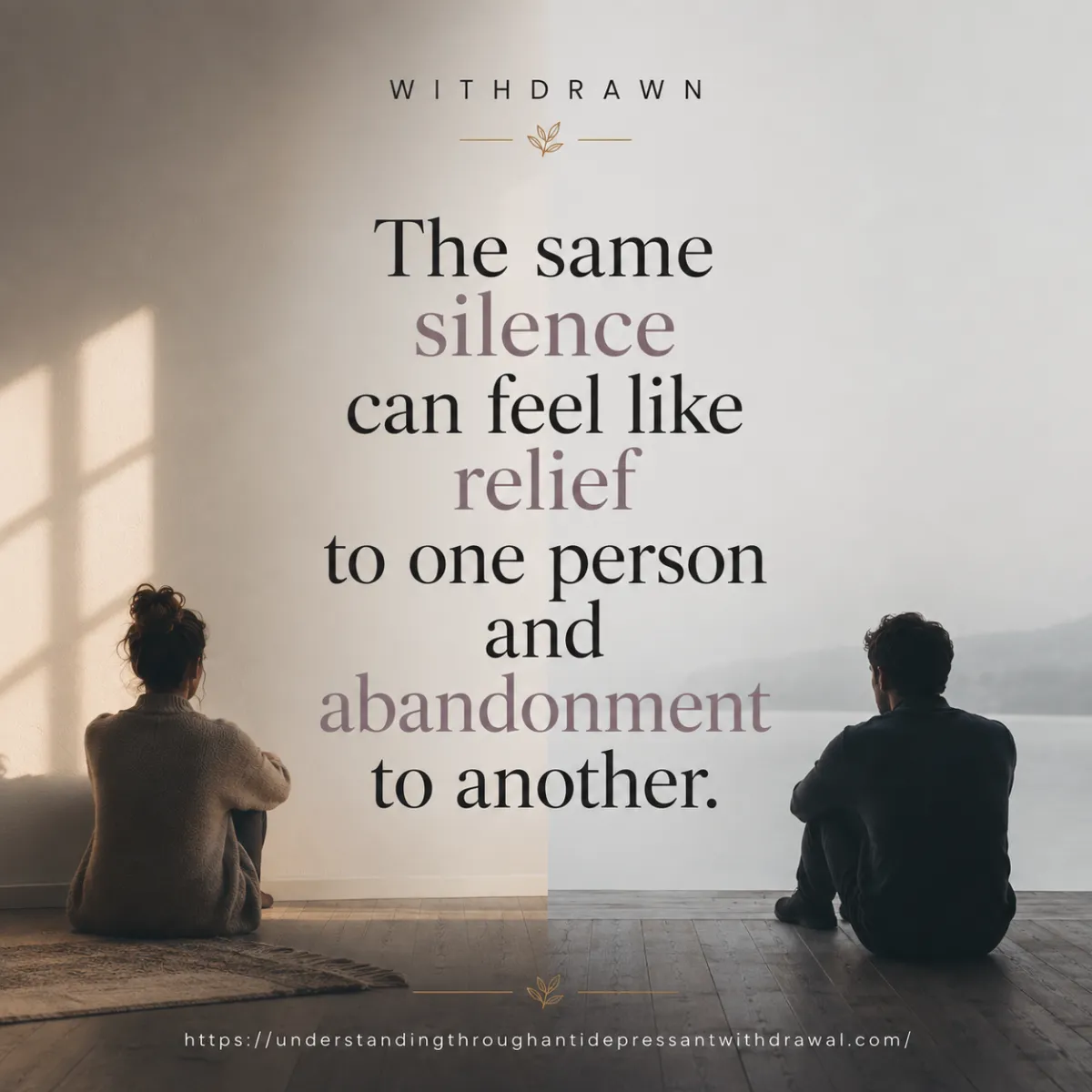 Antidepressant Withdrawal and Relationships: When Connection Changes