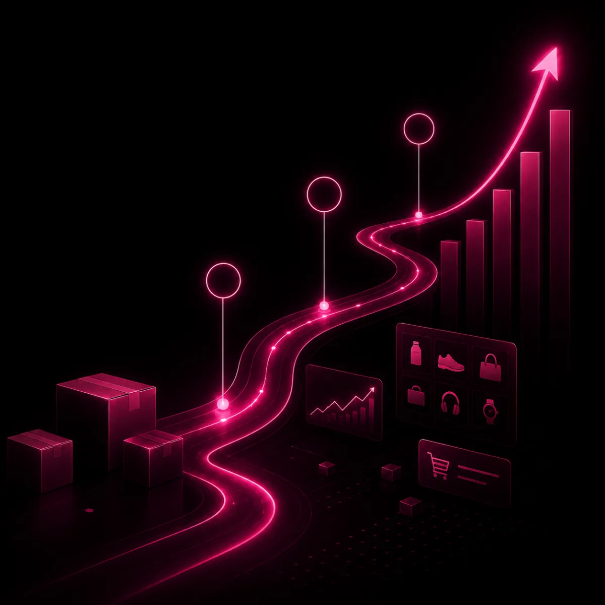 Gráfico de crecimiento ecommerce para pymes