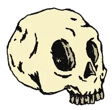 A simple dark gray pixel art outline of a crown on a black background.