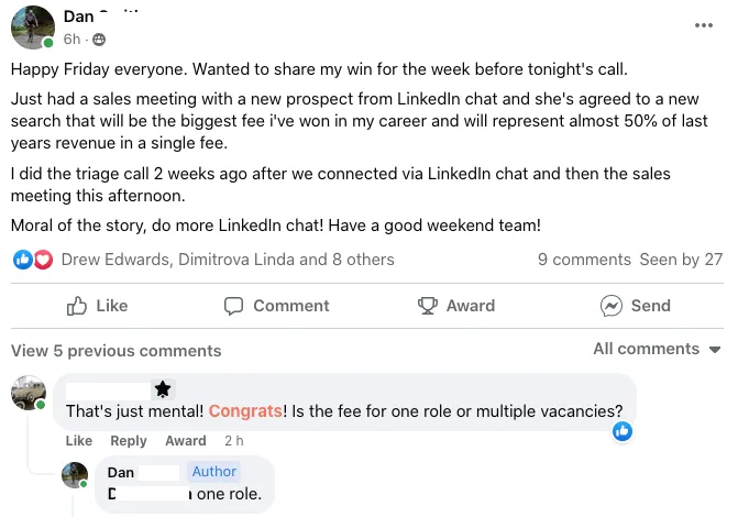 How one Recruitment Business Owner won a search worth 50% of his previous years total revenue