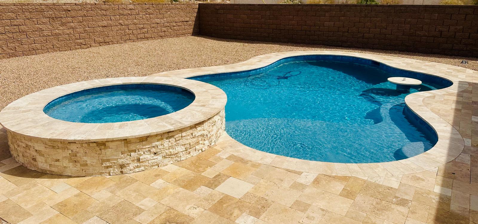 Straightforward residential swimming pool in Lake Havasu City