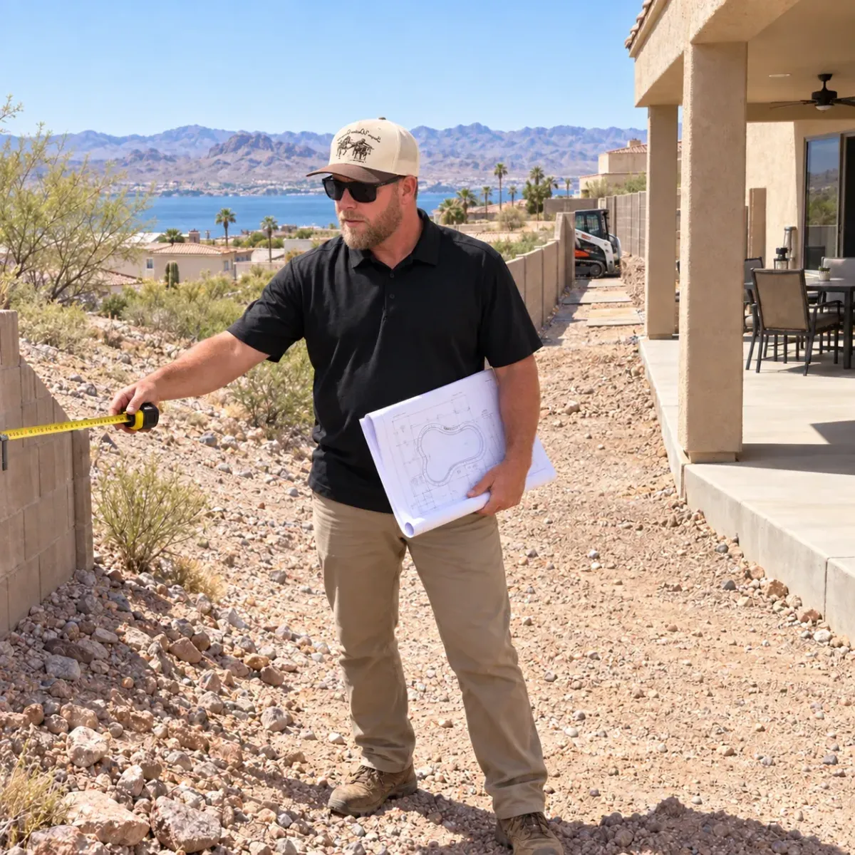 Lake Havasu property being evaluated for an owner-builder pool project