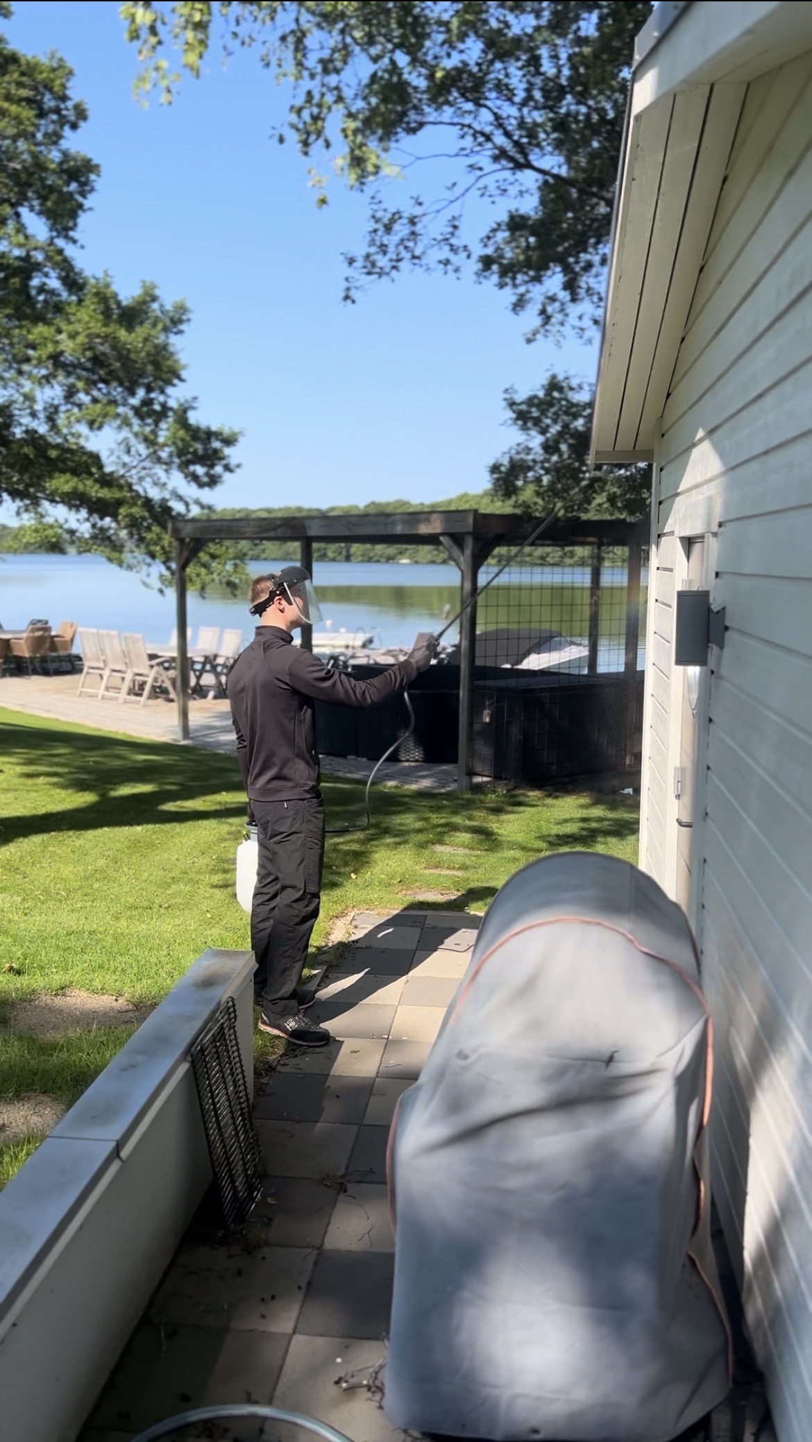 Spindelsanering i Skåne.