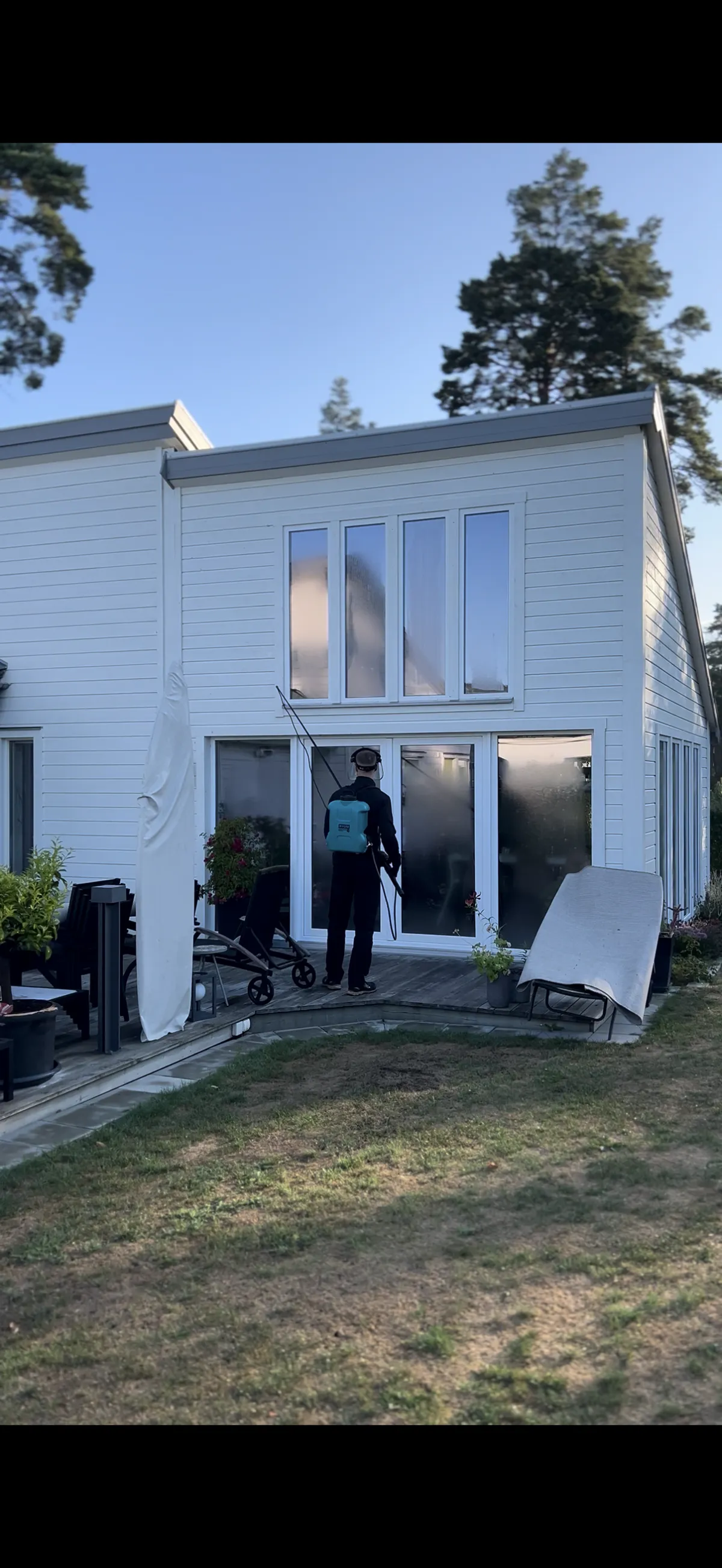 Spindelsanering på fastighet