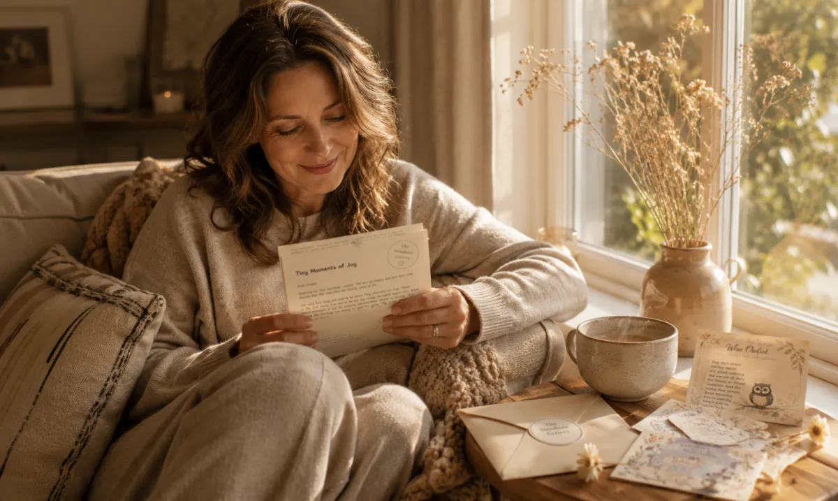 Woman Reading The Sunshine Letters