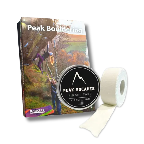 Peak District Bouldering Guide Book Climbing Tape For Sale Hire