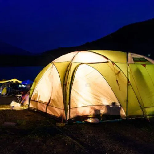 Cosy Tent at Night