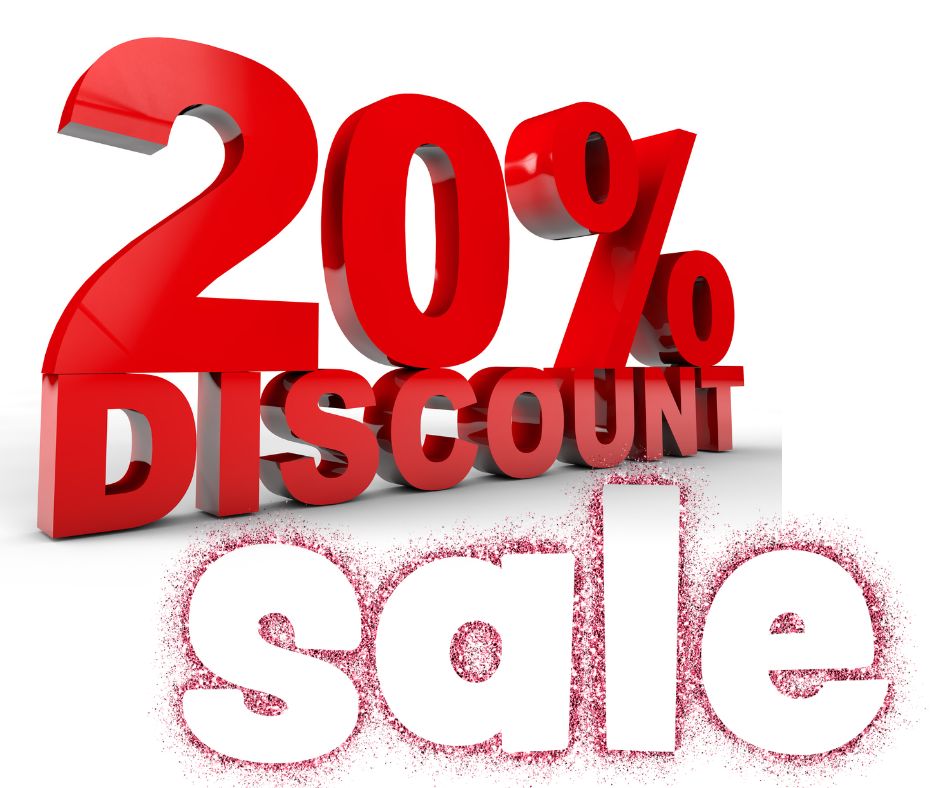 20% discount, sale