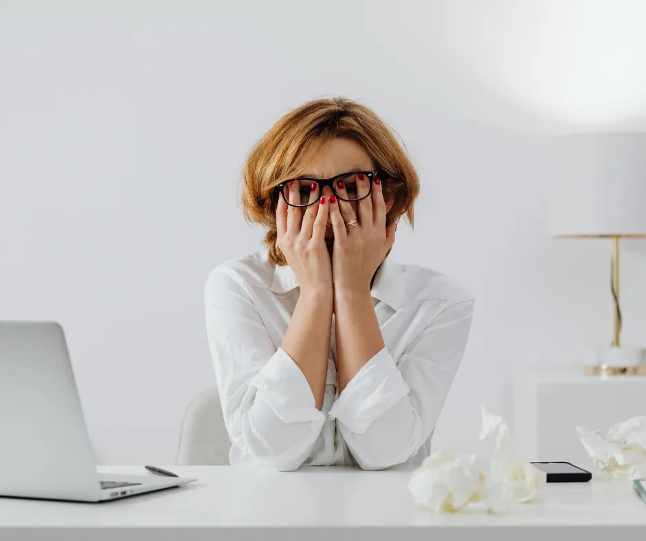 frustrated beauty business owner