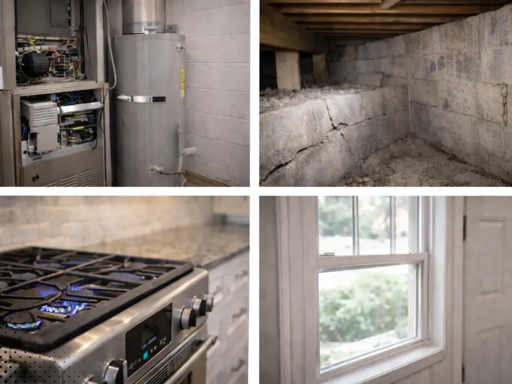 home inspection systems check hvac crawlspace kitchen and windows bentonville ar