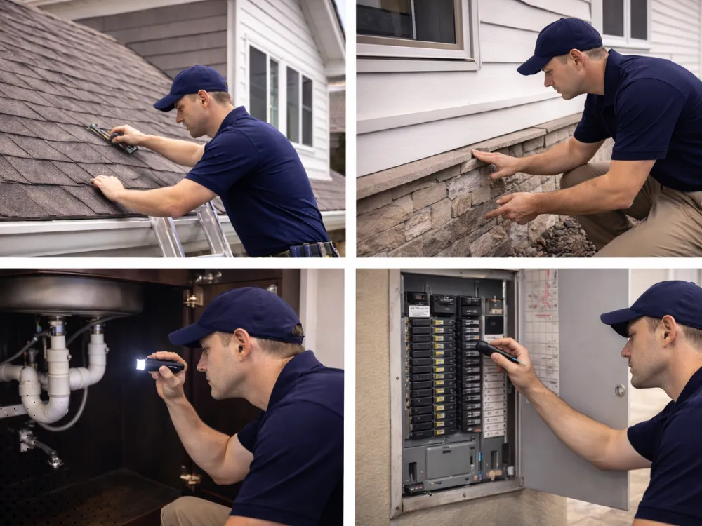 pre listing inspection roof exterior plumbing electrical bentonville ar