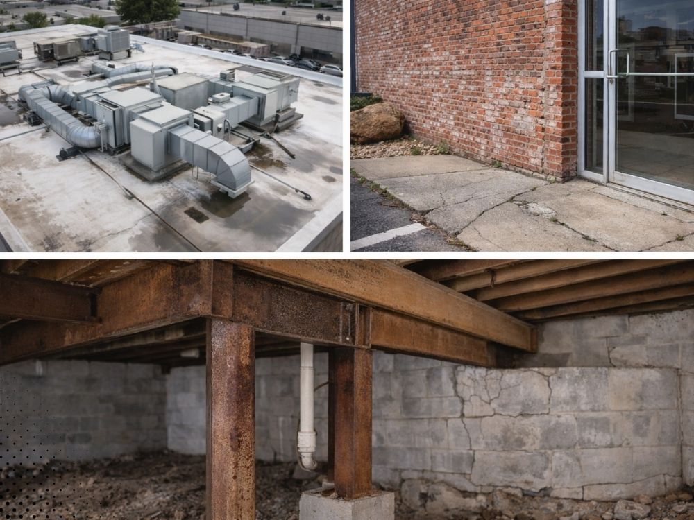 commercial roof hvac foundation structural inspection bentonville ar