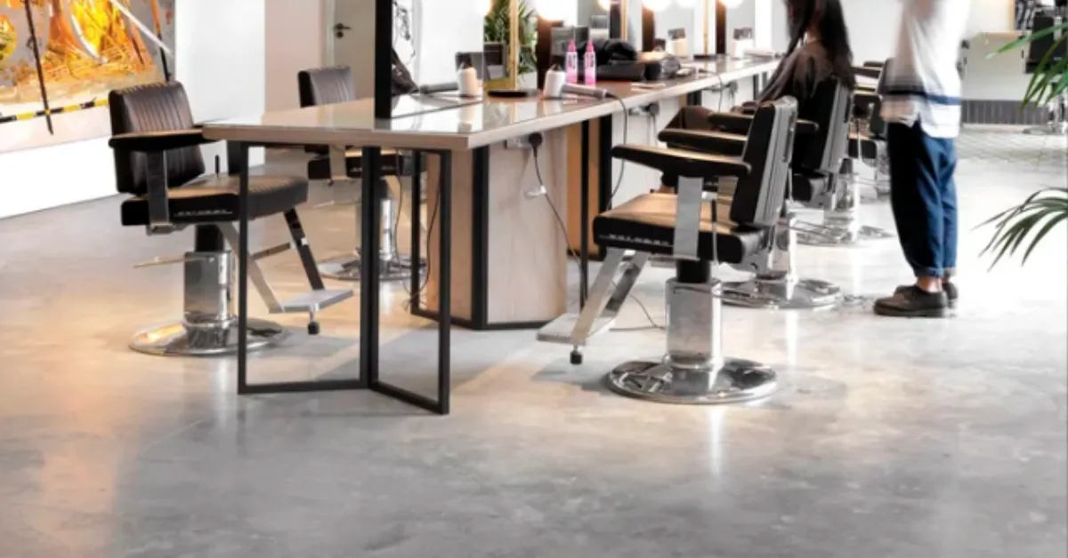 Comet Coatings Hair Salon Microcement